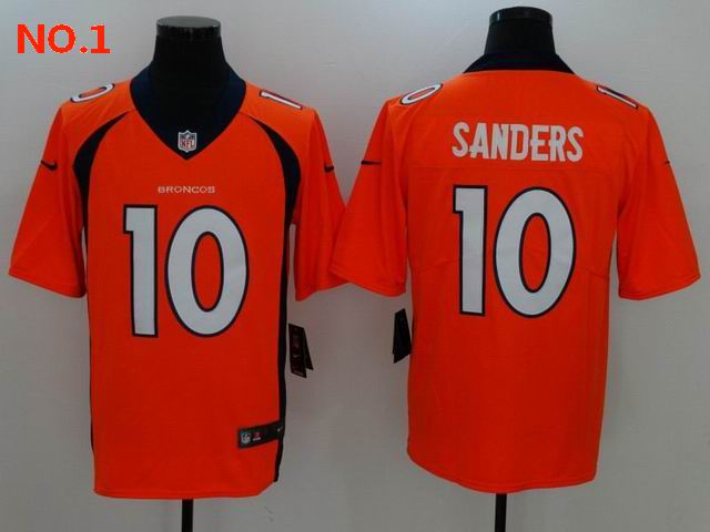 Men's Denver Broncos 10 Barry Sanders Jersey NO.1 ;